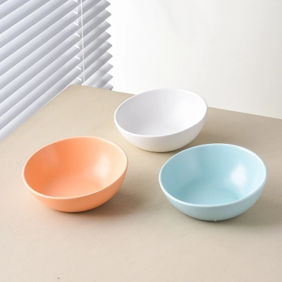 Sloped Ceramic Pet Bowl for Comfortable Feeding 01