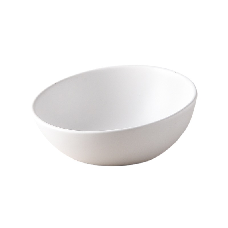Sloped Ceramic Pet Bowl for Comfortable Feeding
