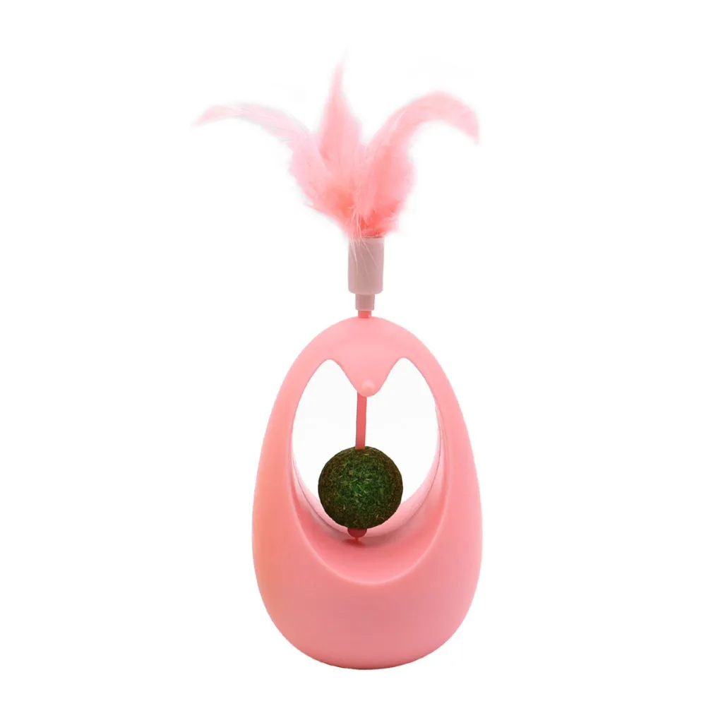 Self-entertaining Feather Cat Wand Toy for Cats