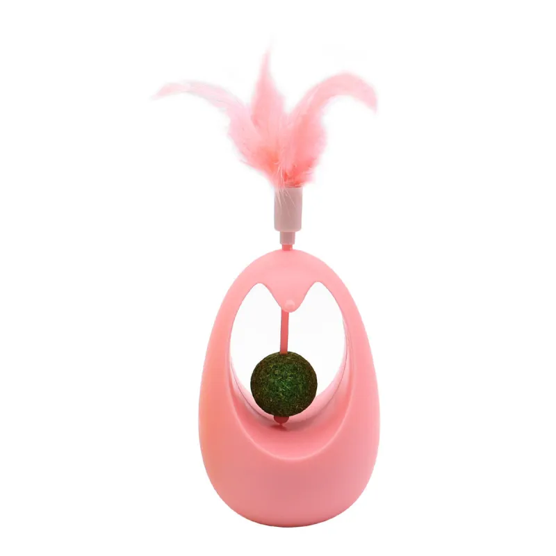 Self-entertaining Feather Cat Wand Toy for Cats