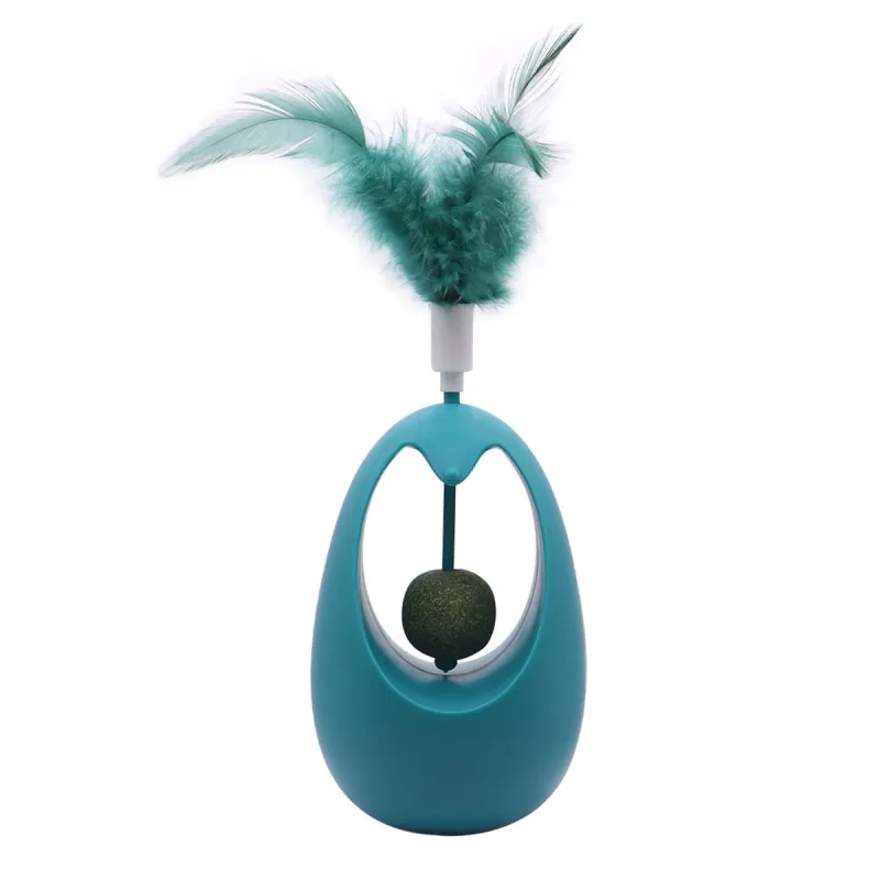 Self-entertaining Feather Cat Wand Toy for Cats