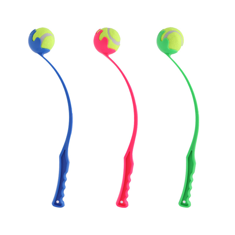 Curved Dog Ball Throwing Rod Trainer