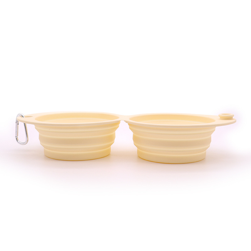 Pet Silicone Foldable Double Bowl