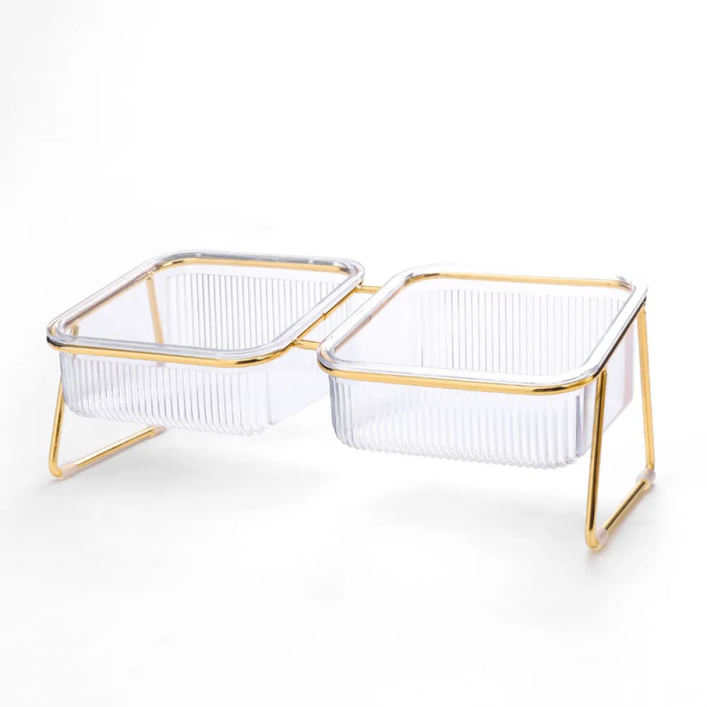 Iron Separated Double and Single Bowl