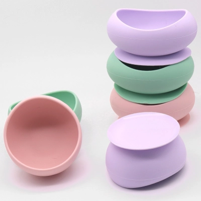 Silicone Cat Bowl Anti-Spill Pet Feeding Bowl 01