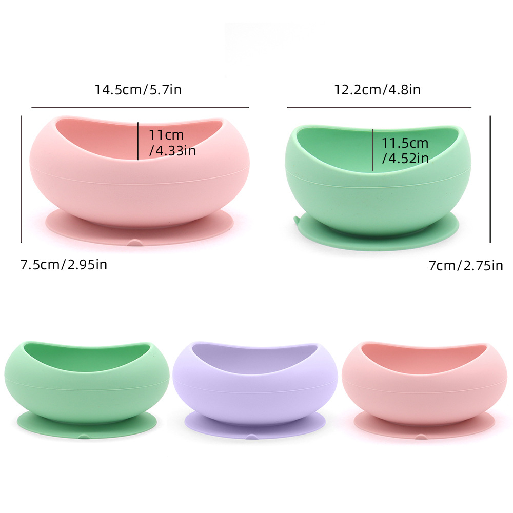 Silicone Cat Bowl Anti-Spill Pet Feeding Bowl