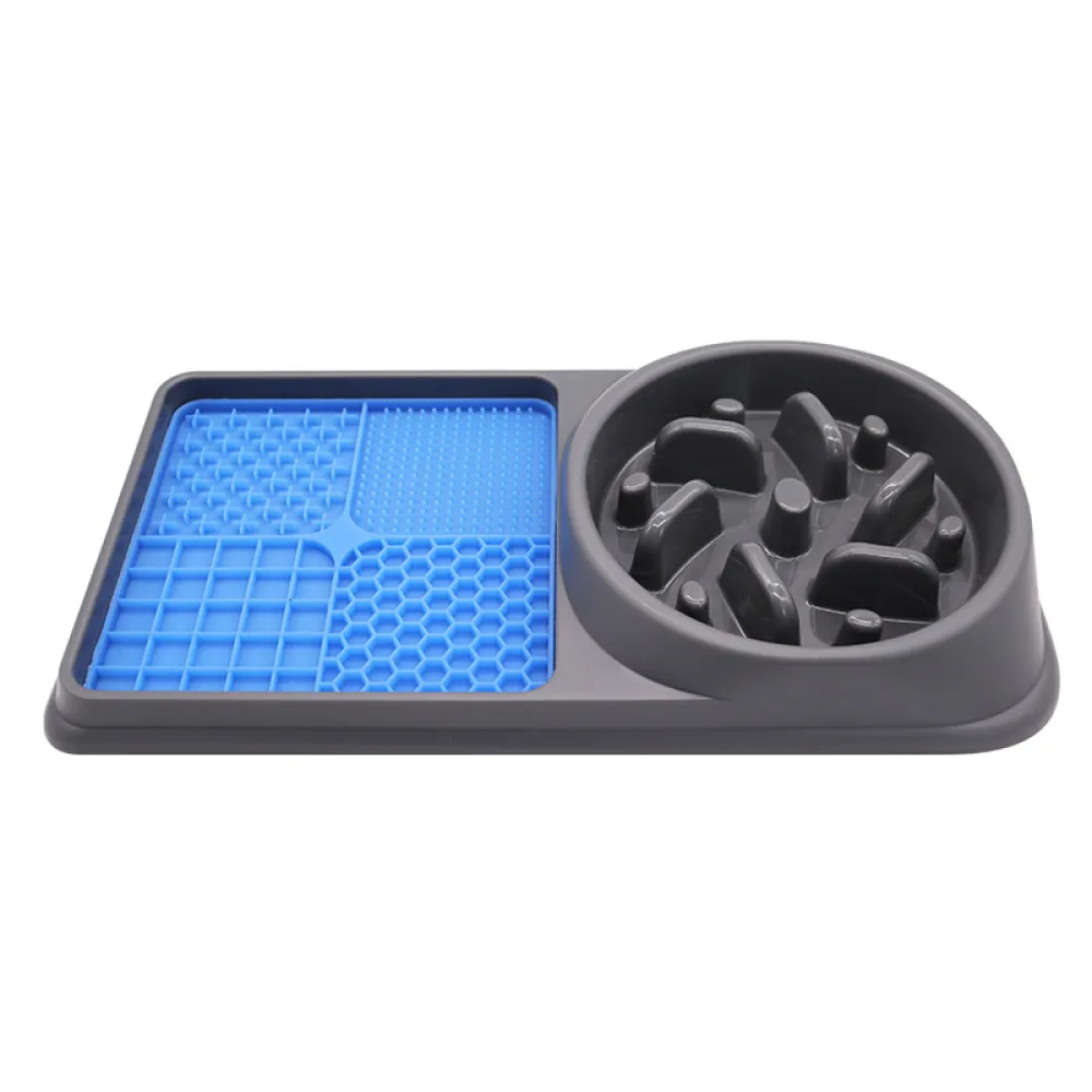 Dual-purpose Pet Slow eating Licking Plate