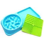Dual-purpose Pet Slow eating Licking Plate