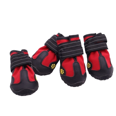 Winter Warm Fleece Dog Boots 01