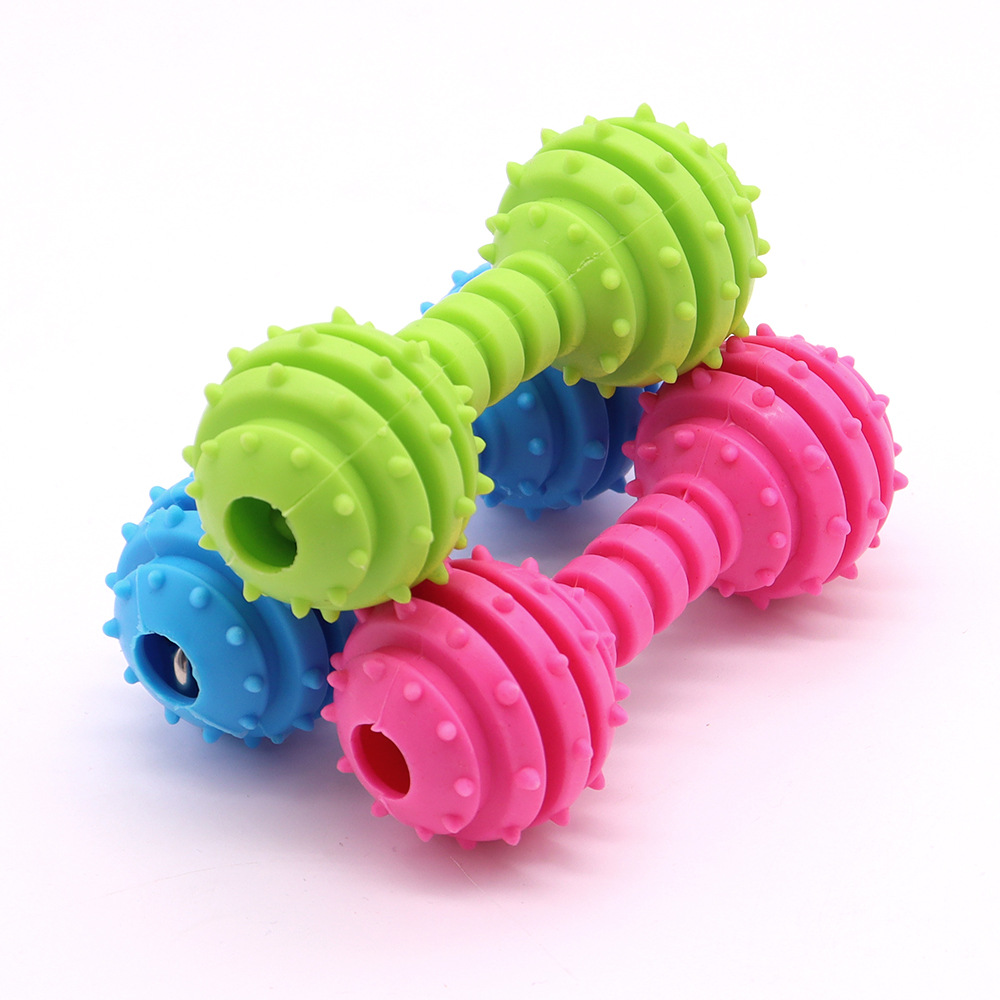 Dog Sound Making Rubber Chew Toy
