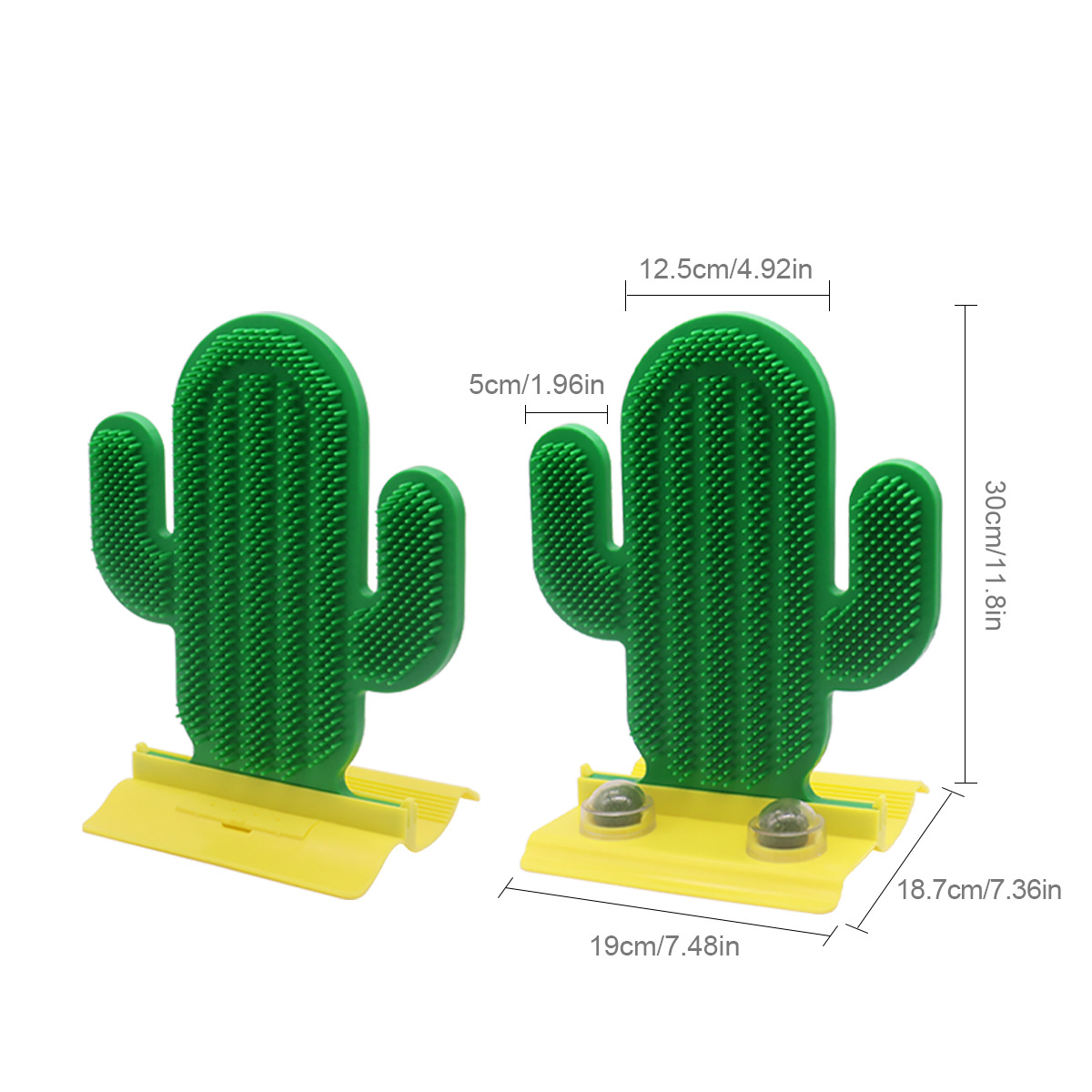 Cactus shaped Cat Scratch and Massage Tool