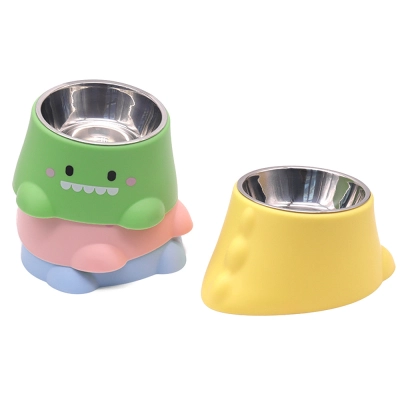Cute Dinosaur Pet Feeding Bowl 01