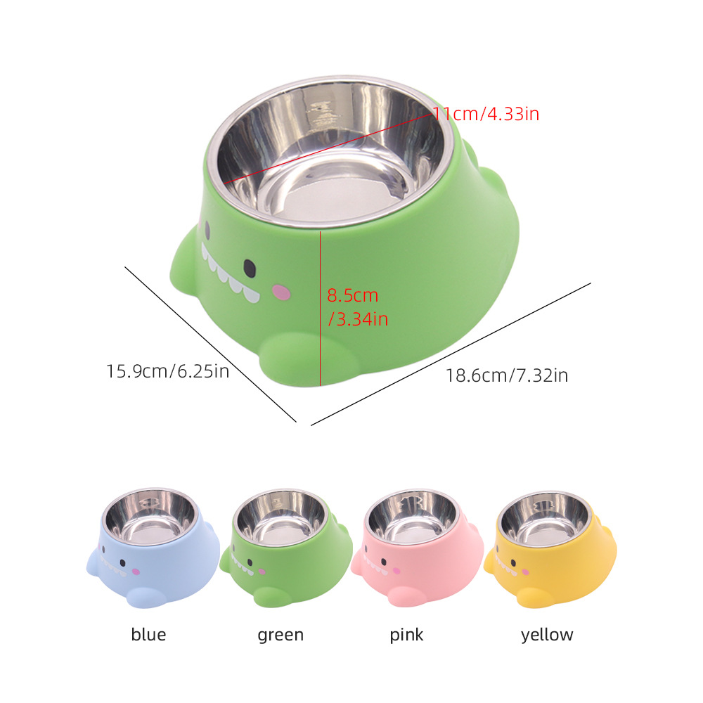 Cute Dinosaur Pet Feeding Bowl