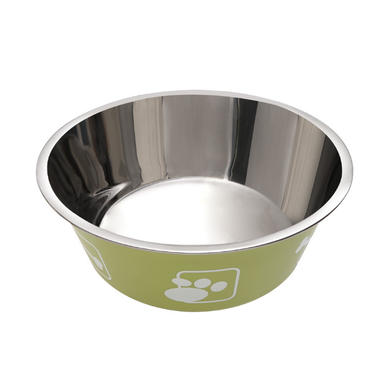 Double layer Anti-slip Stainless Steel Pet Bowl