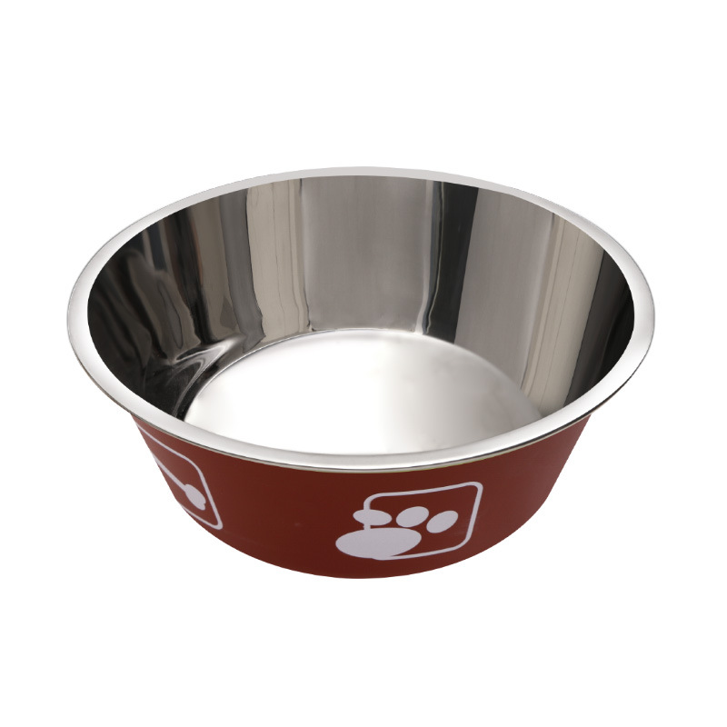 Double layer Anti-slip Stainless Steel Pet Bowl