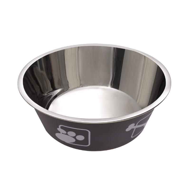 Double layer Anti-slip Stainless Steel Pet Bowl