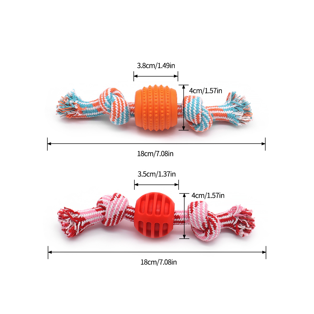 Durable Dog Chew Toy Rope Ball