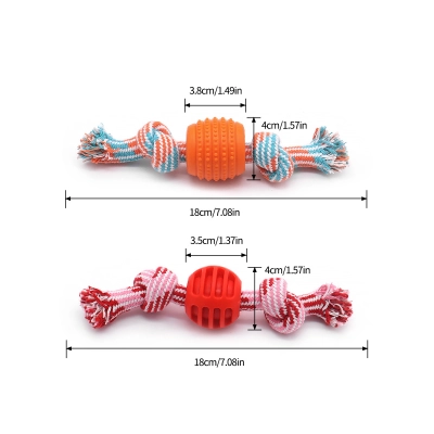 Durable Dog Chew Toy Rope Ball 02