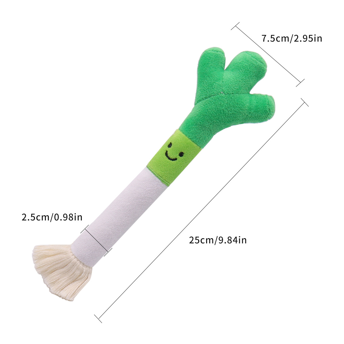 Catnip Leek Toy with Bell
