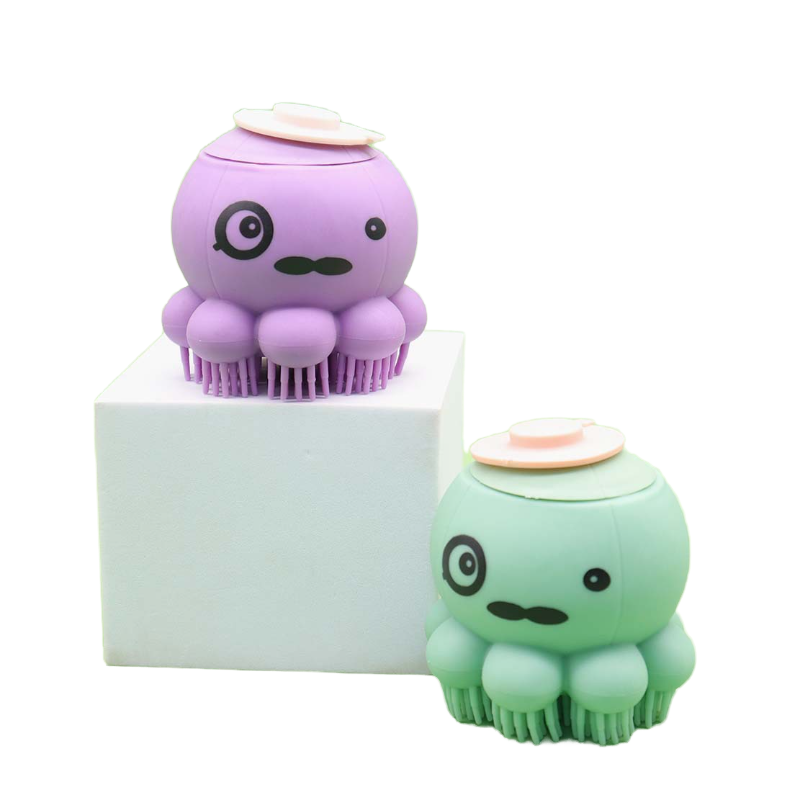 Silicone Pet Bath Brush with Built in Shampoo