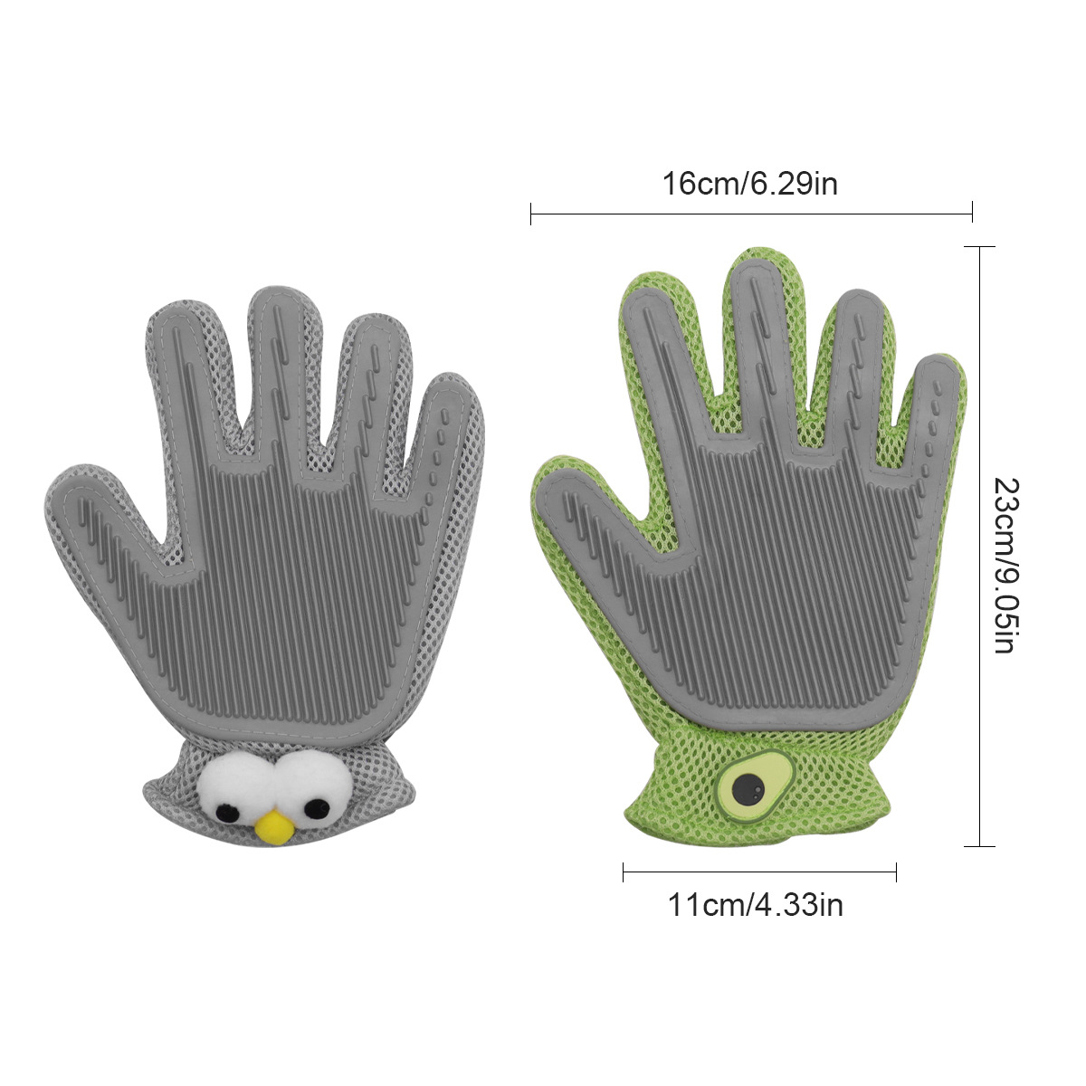 Cat Grooming Gloves Dual Sided