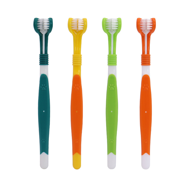 three Side Pet Toothbrush Soft Bristles