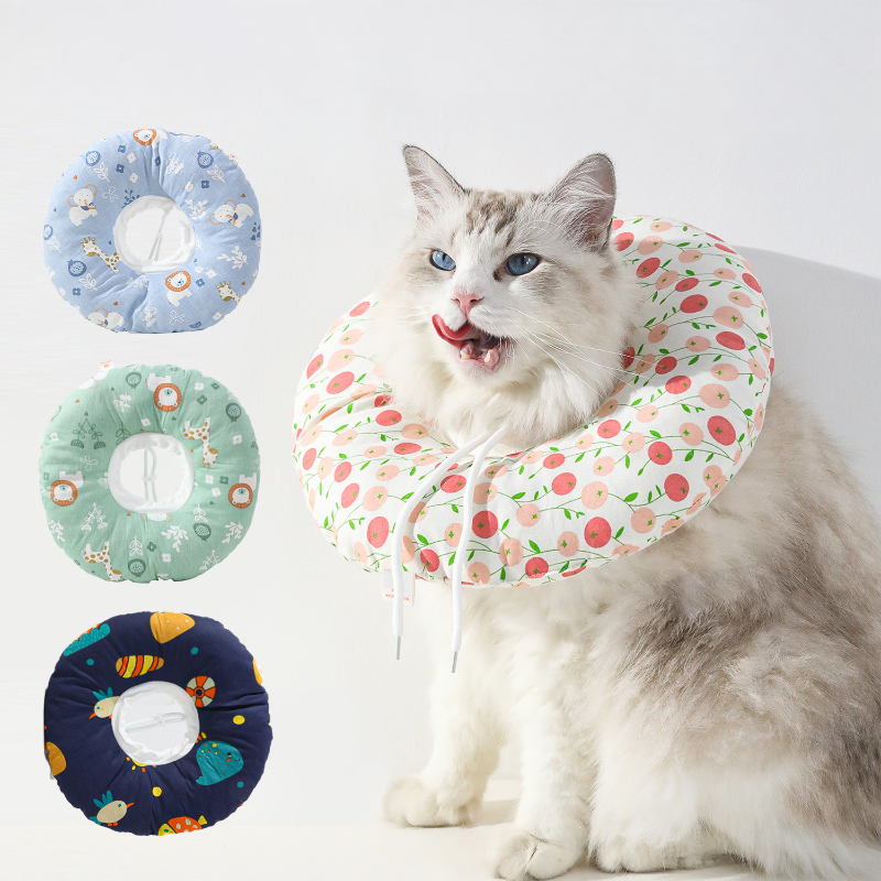 Cotton Pet Recovery Collar