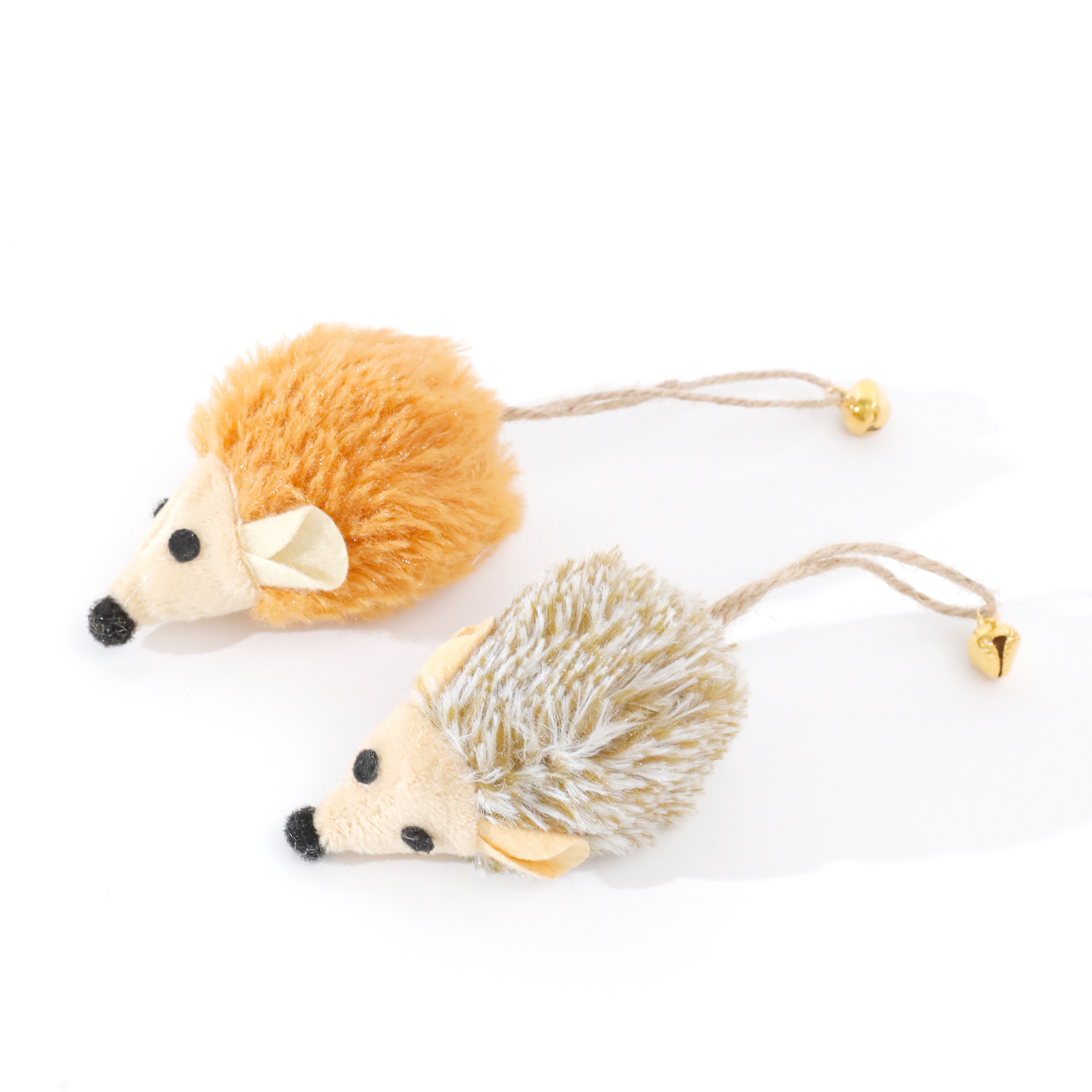 Plush Hedgehog Cat Teaser Toy