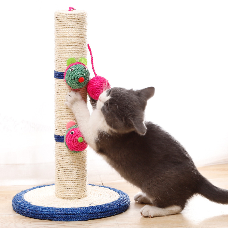 Multi Toy Sisal Cat Scratching Post