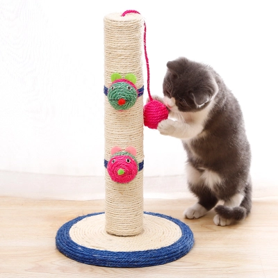 Multi Toy Sisal Cat Scratching Post 02