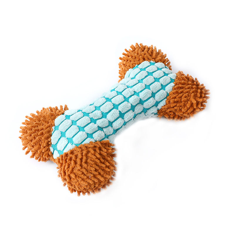 Plush Squeaky Bone Dog Toy