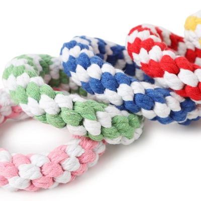 Colorful Braided Dog Rope Toy 02