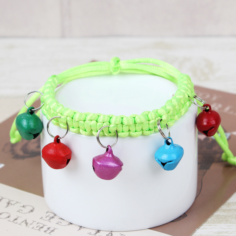 Colorful Braided Cat Collar Set