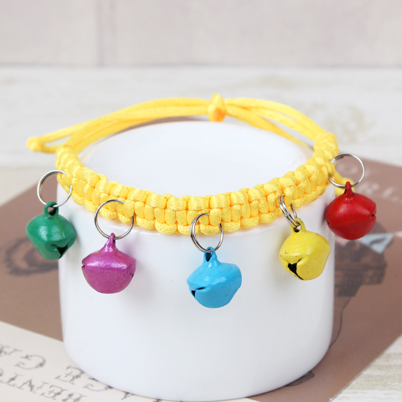 Colorful Braided Cat Collar Set