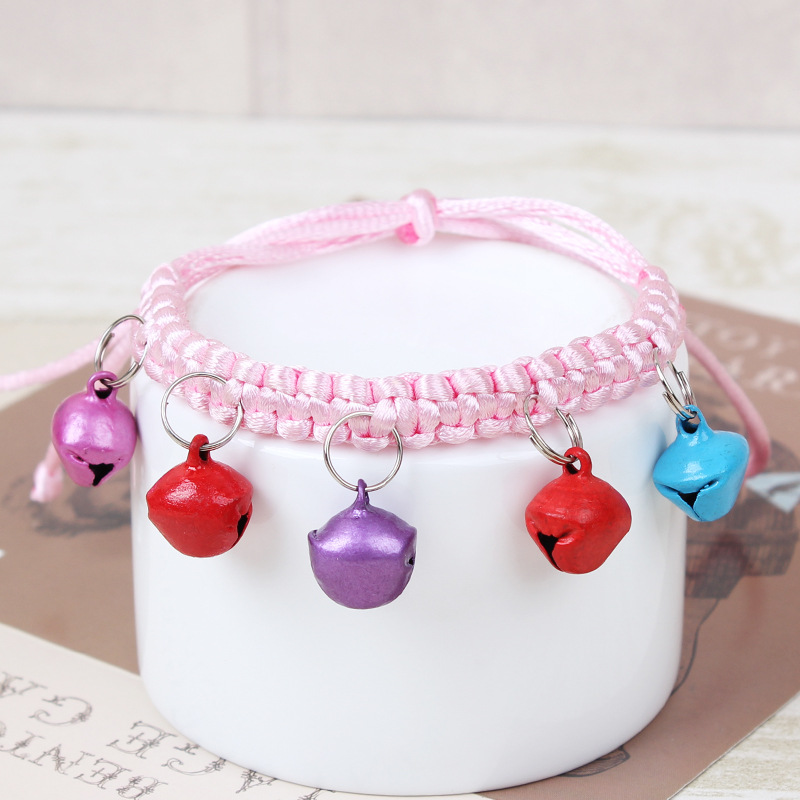 Colorful Braided Cat Collar Set