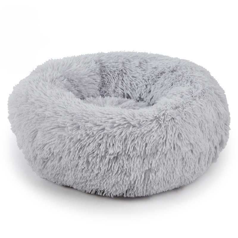 Plush Round Cat Bed Set