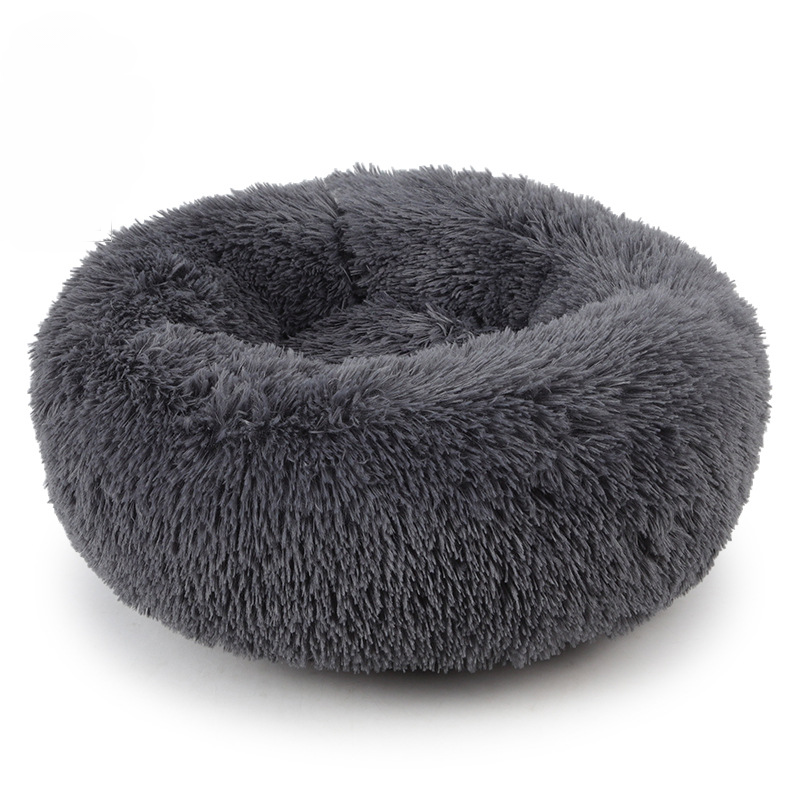 Plush Round Cat Bed Set