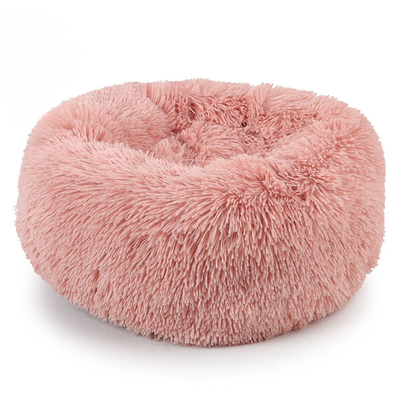Plush Round Cat Bed Set