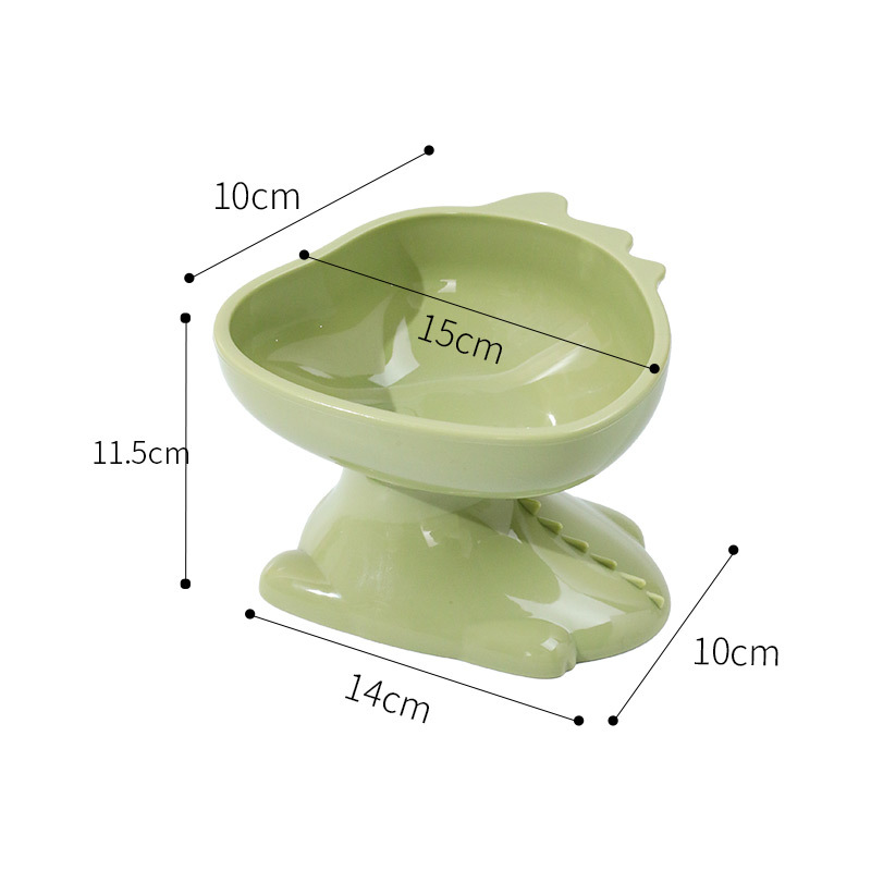 Pet Dinosaur Footed Bowls Set