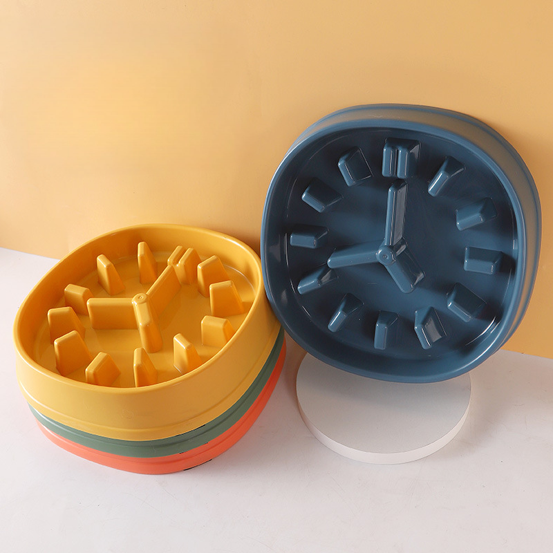 Pet Slow Feeder Clock Bowl