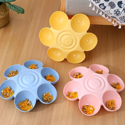 Flower Shape Pet Feeding Bowl 01