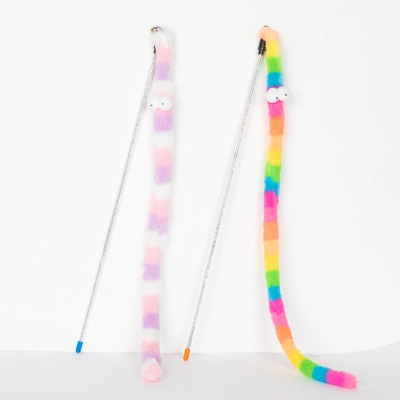 Rainbow Snake Cat Teaser Toy 02
