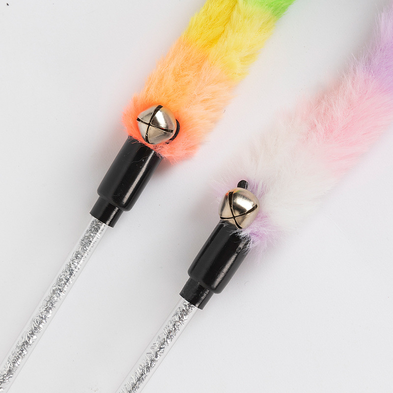 Rainbow Snake Cat Teaser Toy