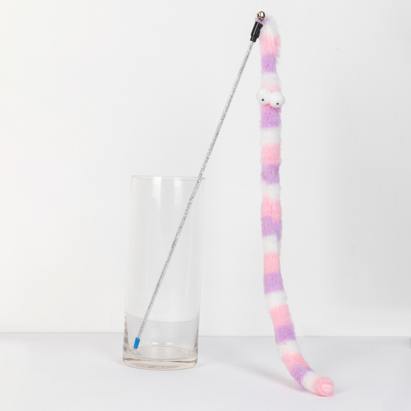 Rainbow Snake Cat Teaser Toy