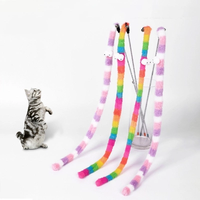 Rainbow Snake Cat Teaser Toy 01