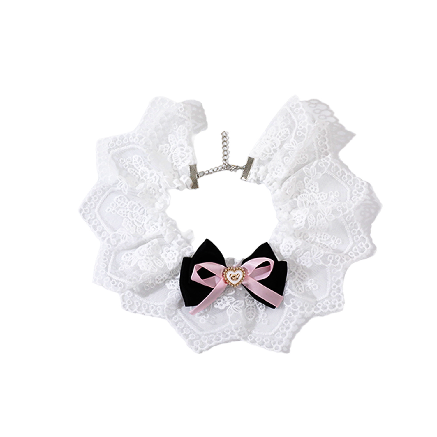 Lace Pet Bib Collar Set