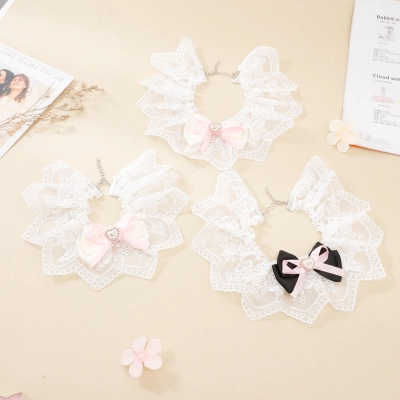 Lace Pet Bib Collar Set 02