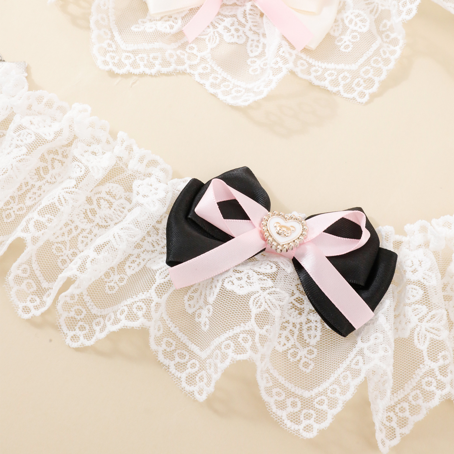 Lace Pet Bib Collar Set