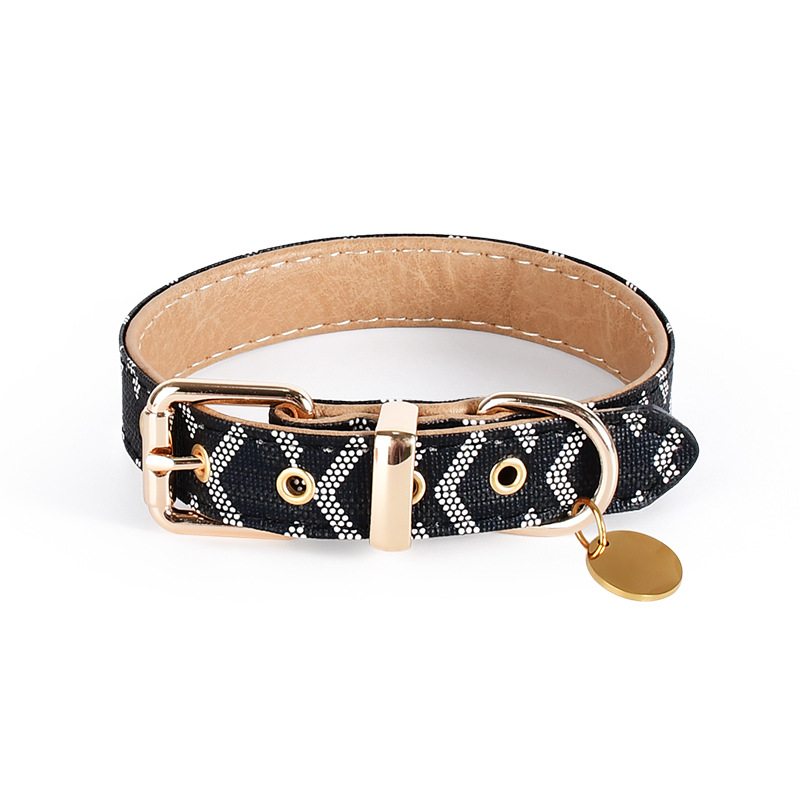 Laser Engraved Dog Collar Set
