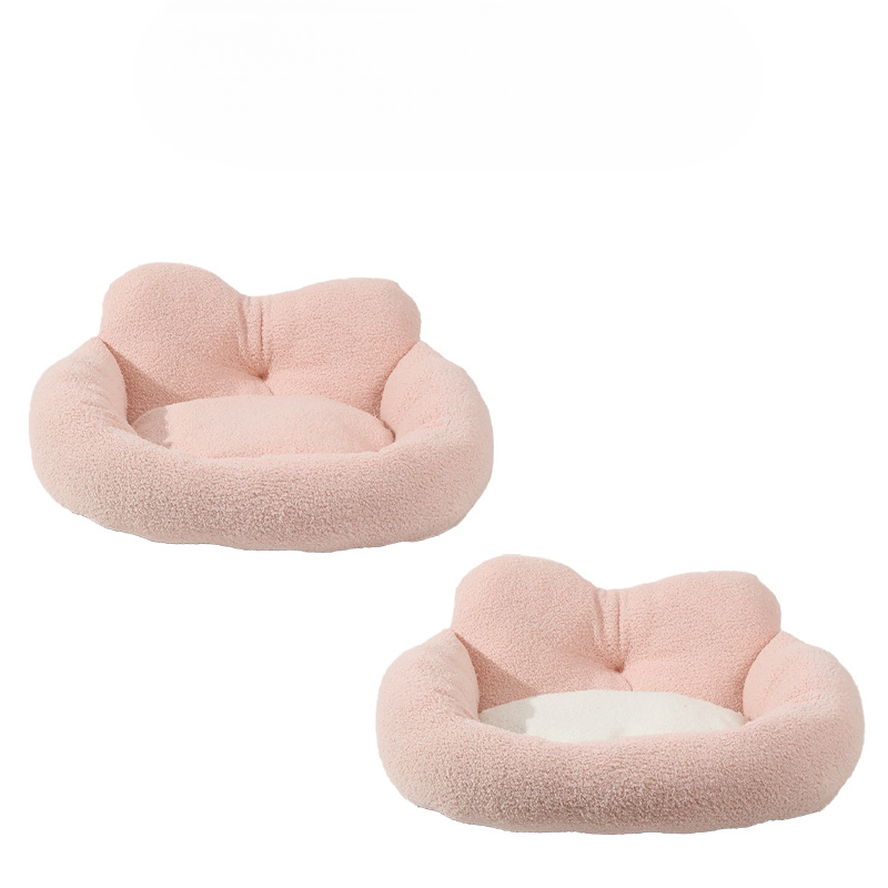 Plush Teddy Dog Cat Bed